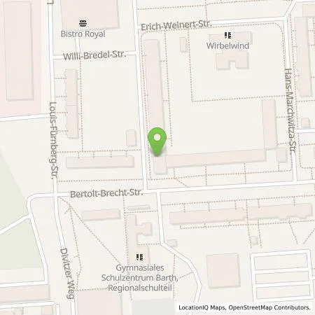 Standortübersicht der Tankstelle Wohnungsbaugesellschaft mbH der Stadt Barth in 18356 Barth