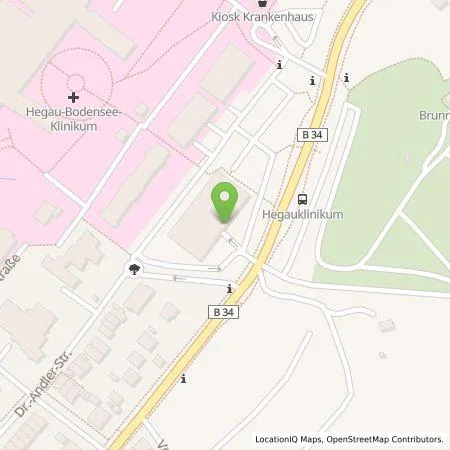 Standortübersicht der Tankstelle Thüga Energie GmbH in 78224 Singen (Hohentwiel)