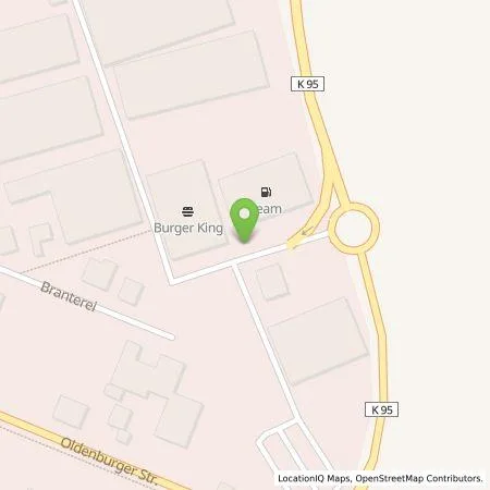 Standortübersicht der Tankstelle team energie GmbH & Co. KG in 26419 Schortens