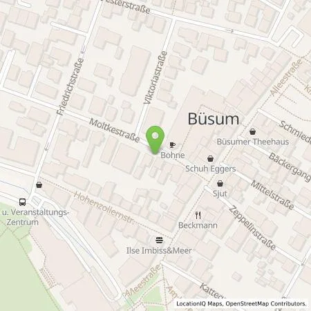 Standortübersicht der Tankstelle Kähler Bau GmbH & Co. KG in 25761 Büsum