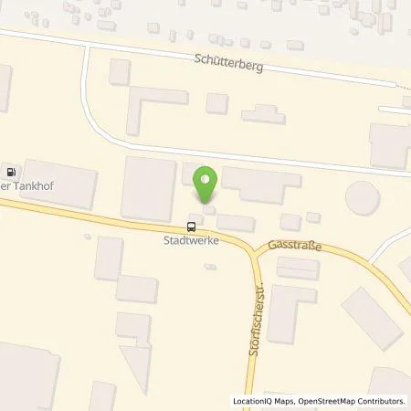 Standortübersicht der Tankstelle Stadtwerke Steinburg GmbH in 25524 Itzehoe