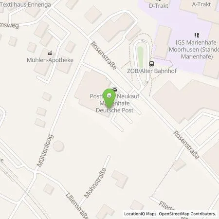 Standortübersicht der Tankstelle ALDI Nord Deutschland Stiftung & Co. KG in 26529 Marienhafe