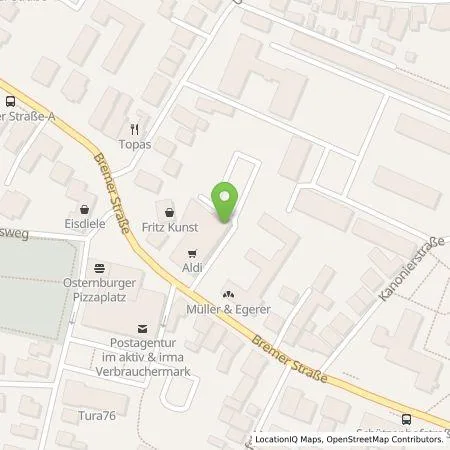 Standortübersicht der Tankstelle ALDI Nord Deutschland Stiftung & Co. KG in 26135 Oldenburg