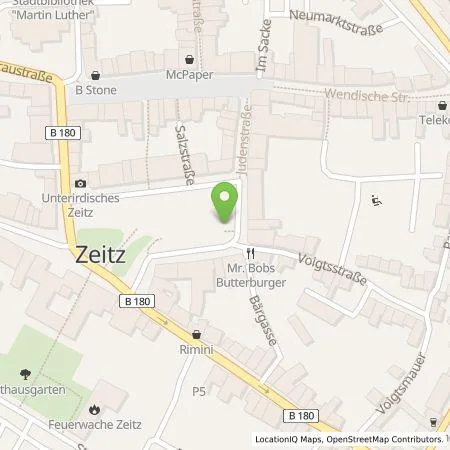 Standortübersicht der Tankstelle Stadtwerke Zeitz GmbH in 06712 Zeitz