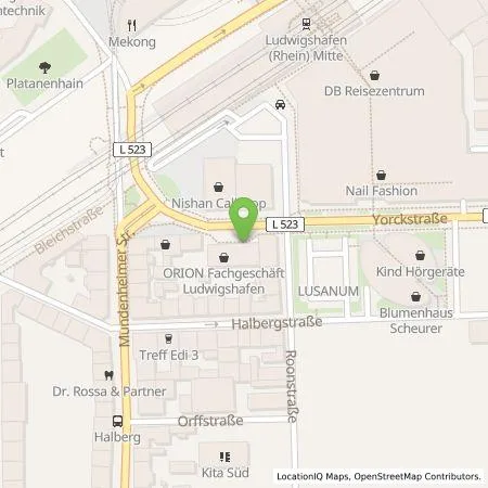 Standortübersicht der Tankstelle amperio GmbH in 67061 Ludwigshafen am Rhein