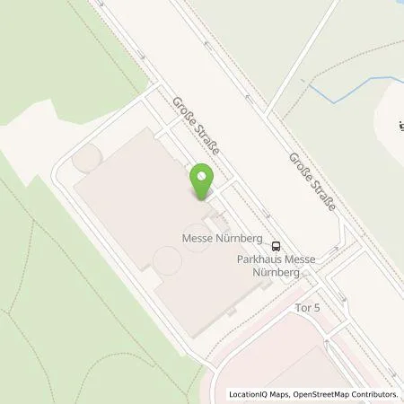 Standortübersicht der Tankstelle NürnbergMesse GmbH in 90471 Nürnberg