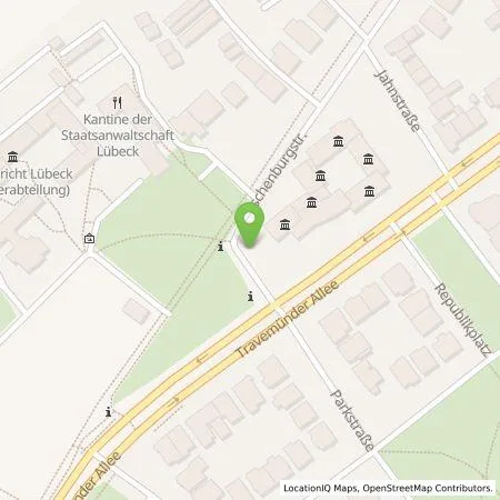 Standortübersicht der Tankstelle Stadtwerke Lübeck Energie GmbH in 23568 Lübeck