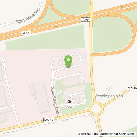 Standortübersicht der Tankstelle EWE Go GmbH in 87781 Ungerhausen