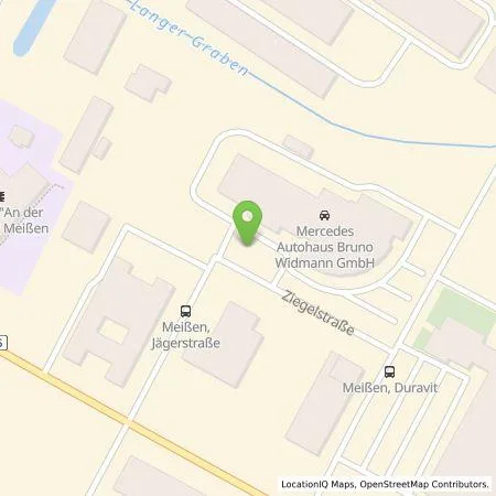 Standortübersicht der Tankstelle Autohaus Bruno Widmann GmbH in 01662 Meissen