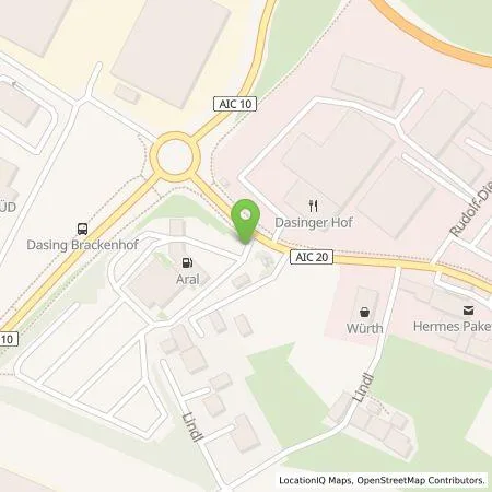 Standortübersicht der Tankstelle Electra Germany GmbH in 86453 Dasing