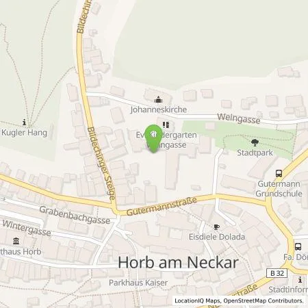 Standortübersicht der Tankstelle Kath. Spitalstiftung Horb in 72160 Horb am Neckar