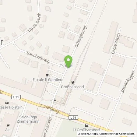 Standortübersicht der Tankstelle Stadtwerke Geesthacht GmbH in 22927 Großhansdorf