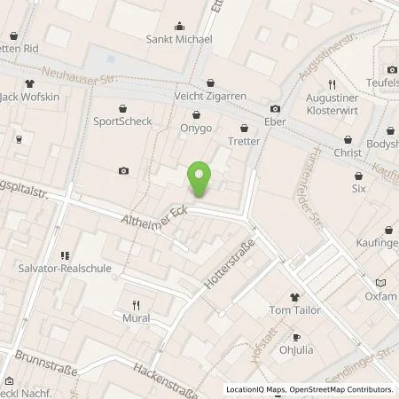 Standortübersicht der Tankstelle TIVOLI Verwaltungs GmbH in 80331 München