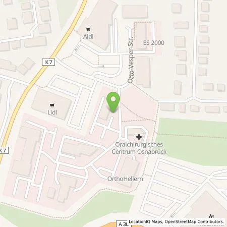 Standortübersicht der Tankstelle Depenbrock Holding SE & Co. KG in 49078 Osnabrück