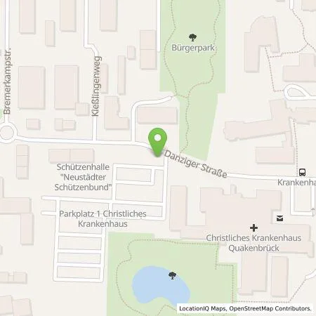 Standortübersicht der Tankstelle Osnabrücker Parkstätten-Betriebsgesellschaft mbH in 49610 Quakenbrück