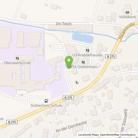 Standortübersicht der Tankstelle Oberhessische Versorgungsbetriebe AG in 36355 Grebenhain