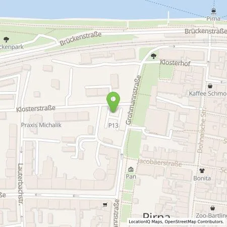 Standortübersicht der Tankstelle Stadtwerke Pirna GmbH in 01796 Pirna