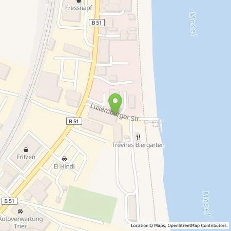 Standortübersicht der Tankstelle RV Treviris 1921 Solar UG (haftungsbeschränkt) & Co. KG in 54294 Trier