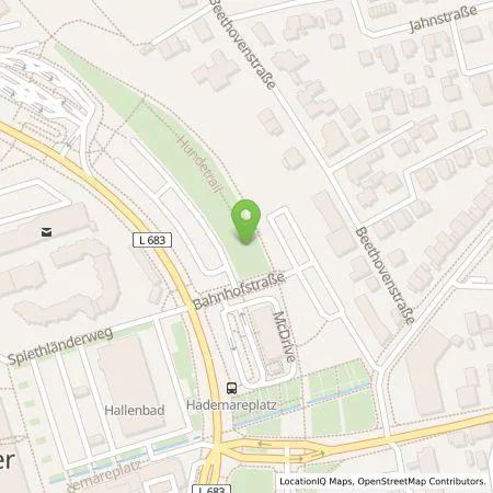 Standortübersicht der Tankstelle Mark-E Aktiengesellschaft in 58675 Hemer