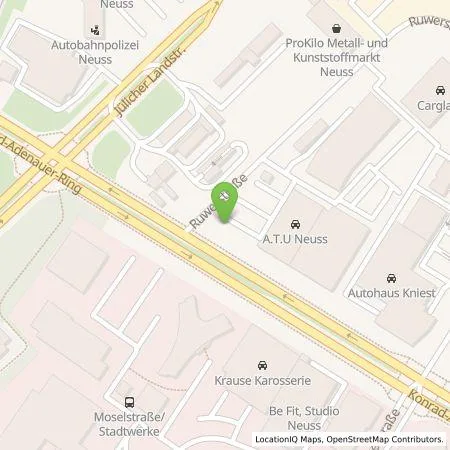 Standortübersicht der Tankstelle Allego GmbH in 41464 Neuss