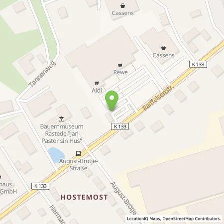 Standortübersicht der Tankstelle Allego GmbH in 26180 RASTEDE