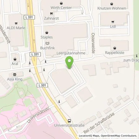 Standortübersicht der Tankstelle Stadtwerke Lübeck Energie GmbH in 23562 Lübeck