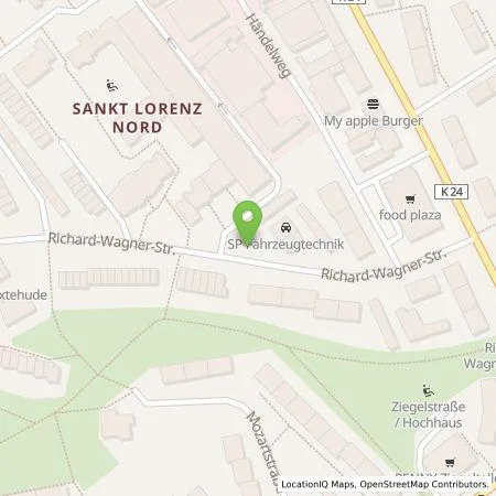 Standortübersicht der Tankstelle Stadtwerke Lübeck Energie GmbH in 23556 Lübeck