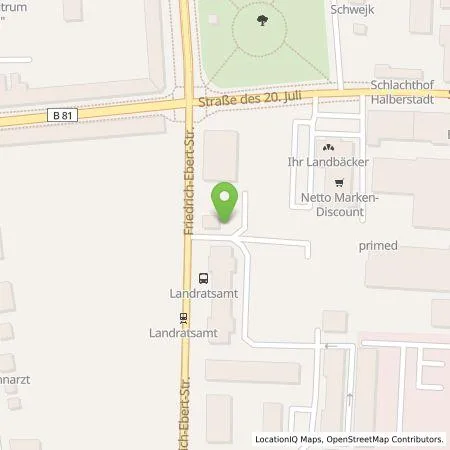 Standortübersicht der Tankstelle Regioladen+ GmbH & Co.KG in 38820 Halberstadt