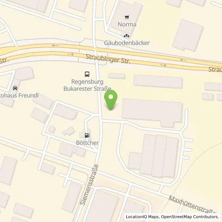 Standortübersicht der Tankstelle Mer Germany GmbH in 93055 Regensburg