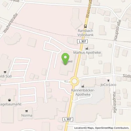 Standortübersicht der Tankstelle EnBW mobility+ AG und Co.KG in 56235 Ransbach-Baumbach