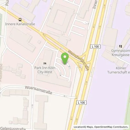 Standortübersicht der Tankstelle TankE GmbH in 50823 Köln