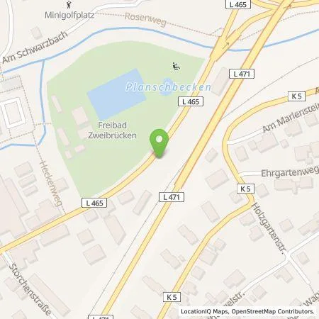 Standortübersicht der Tankstelle Ladestationen Südwest GmbH & Co. KG in 66482 Zweibrücken