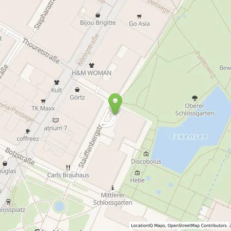 Standortübersicht der Tankstelle Stadtwerke Stuttgart GmbH in 70173 Stuttgart