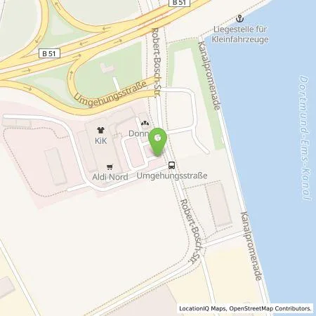 Standortübersicht der Tankstelle Stadtwerke Münster GmbH in 48153 Münster