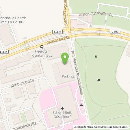 Standortübersicht der Tankstelle Fred Pfennings GmbH & Co. KG in 40549 Düsseldorf