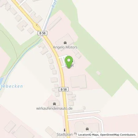 Standortübersicht der Tankstelle JET Tankstellen Deutschland GmbH in 59269 BECKUM