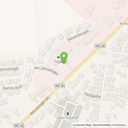 Standortübersicht der Tankstelle Claus Heinemann Elektroanlagen GmbH in 97230 Estenfeld