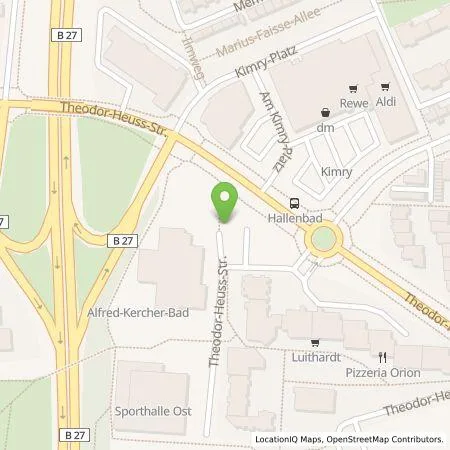 Standortübersicht der Tankstelle Tesla Germany GmbH in 70806 Kornwestheim