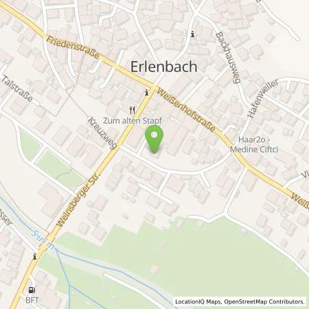 Standortübersicht der Tankstelle Citywatt GmbH in 74235 Erlenbach