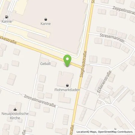 Standortübersicht der Tankstelle Stadtwerke Detmold GmbH in 32756 Detmold