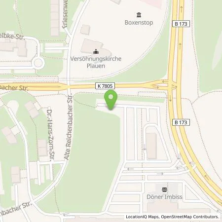 Standortübersicht der Tankstelle Greenman Energy Operations GmbH & Co. KG in 08529 Plauen