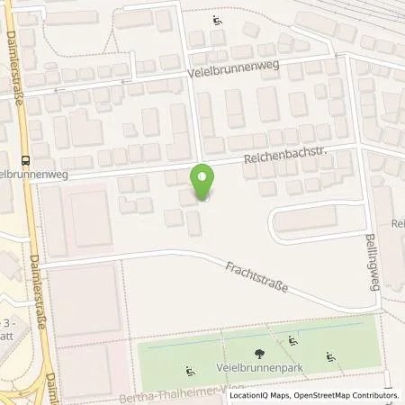 Standortübersicht der Tankstelle eze.network GmbH in 70372 Stuttgart