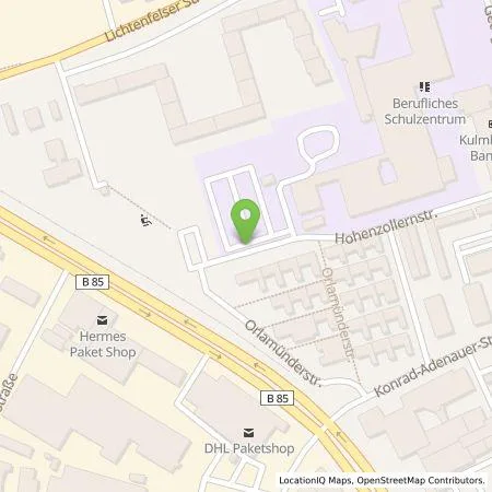 Standortübersicht der Tankstelle N-ERGIE Aktiengesellschaft in 95326 Kulmbach