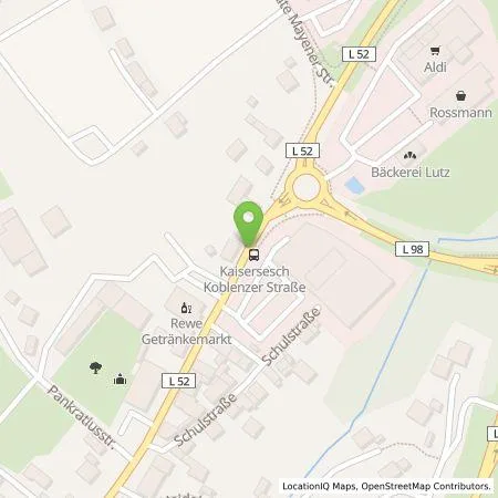 Standortübersicht der Tankstelle Raiffeisenbank Mehr eG in 56759 Kaisersesch