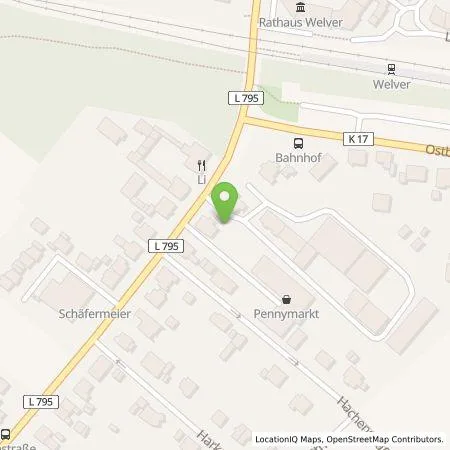 Standortübersicht der Tankstelle EnBW mobility+ AG und Co.KG in 59514 Welver