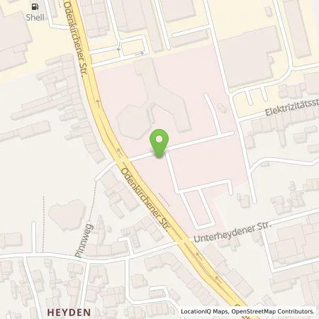 Standortübersicht der Tankstelle NEW Niederrhein Energie und Wasser GmbH in 41236 Mönchengladbach