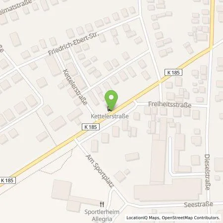 Standortübersicht der Tankstelle Energieversorgung Offenbach AG in 63533 Mainhausen