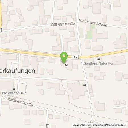 Standortübersicht der Tankstelle Q1 Energie AG in 34260 Kaufungen