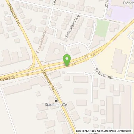 Standortübersicht der Tankstelle Neue Energie Fellbach GmbH in 70736 Fellbach