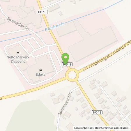 Standortübersicht der Tankstelle EDEKA RENNER (Einzelunternehmen) in 95213 Münchberg